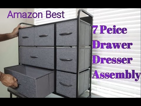 2 piece black dresser set