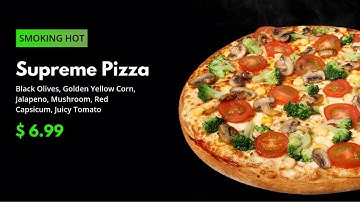 Restaurant Promotional Video Template- Food Menu Promo Video