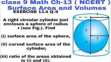 Ch 13 Ex 13.4 Q 9 class 9 || surface area and volumes || NCERT Mathematics ||