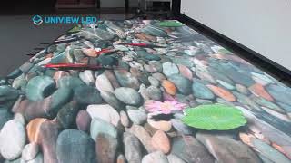 Uniview LED 丨 INTERACTIVE floor display screen.