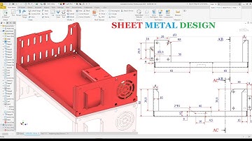 Autodesk inventor 2026 Create Sheet Metal Motor Bracket EXERCISE  154