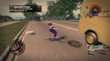 Saints Row 2 - PS3 - Insurance Fraud - Museum Level 6 (Blind, Hardcore Difficulty)