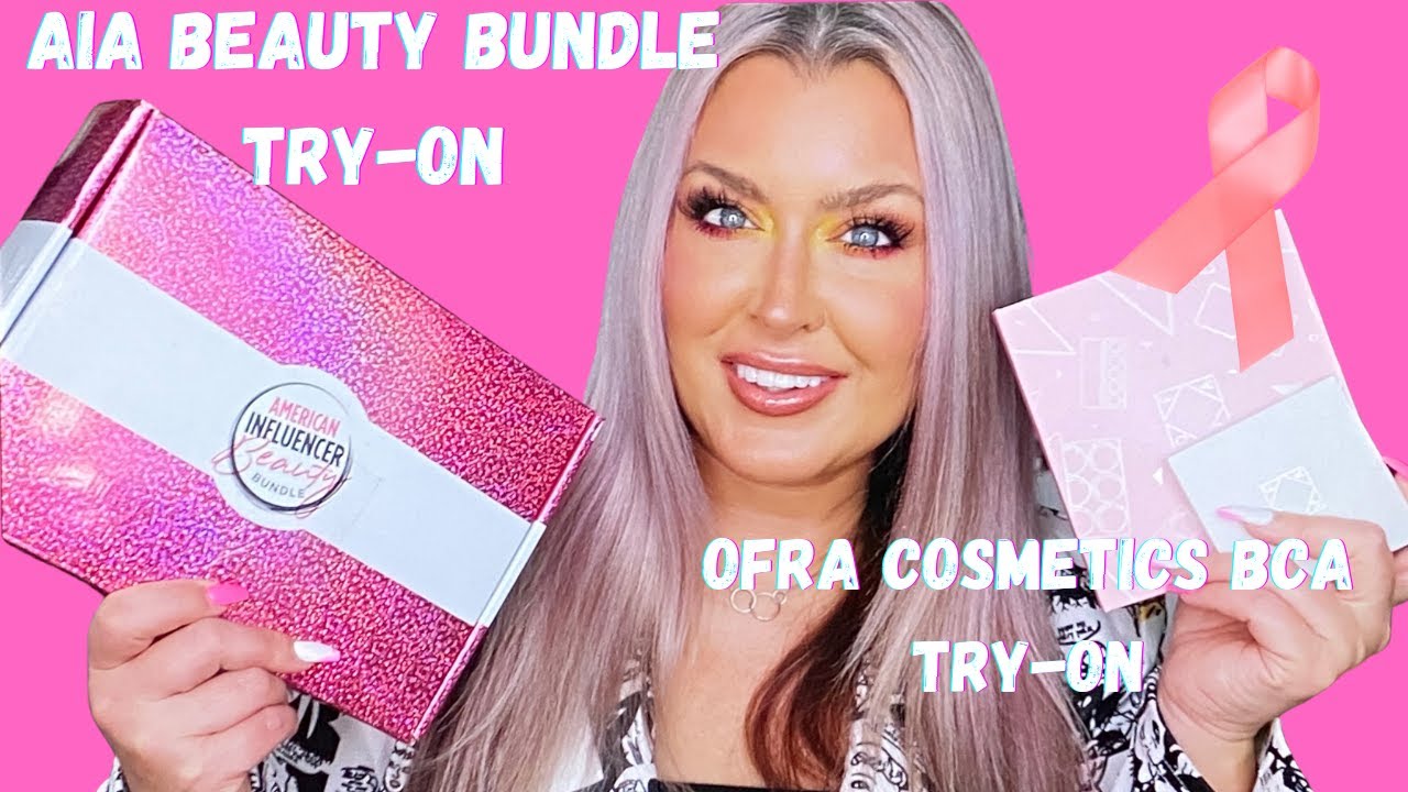 October 2021 AIA Beauty Box Try On | OFRA COSMETICS BCA PALETTE AND HIGHLIGHTER | HOTMESS MOMMA MD