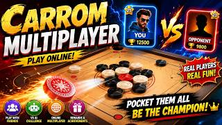 Carrom Multiplayer 🎯 | Online Carrom Game Gameplay screenshot 3