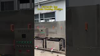 This egg crate washing machine is equipped.#EggCrateWasher #EggTrayCleaningEquipment