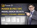 Power BI Model PRO Tips | Layouts, Data Categories & Hierarchies Explained
