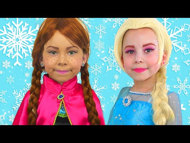 Alice Pretend Princess Frozen Elsa And Anna  The Best videos of 2018 by Kids smile tv class=