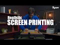 What it takes to print a realistic screen printing  3 color halftone screen print