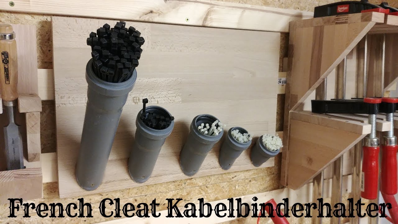 French Cleat Kabelbinderhalter - so schnell und einfach gehts