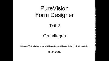 PureVision PureBasic Tutorial Teil 2/6