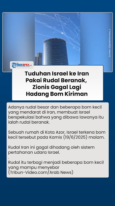 Ledakan Bom-bom Kecil yang Tersebar Gagal Dihadang, Israel Tuduh Iran Gunakan Rudal Beranak