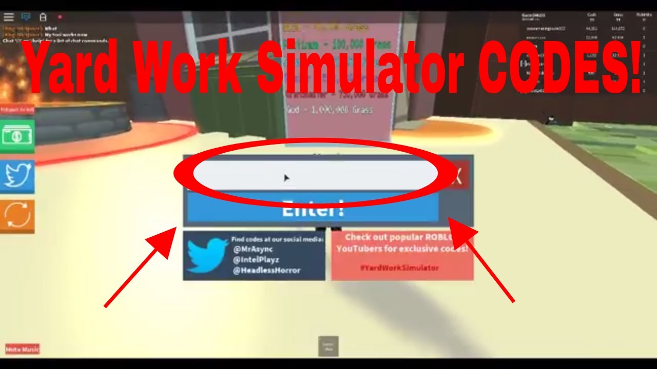 Yard Work Simulator Codes 7000 CASH FREE YouTube