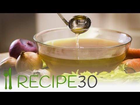 How to make a vegetable stock recipe