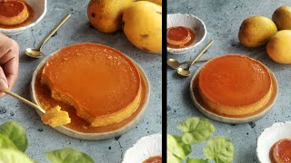 Eggless Mango Caramel Pudding Recipe | No oven Caramel mango custard shorts short mango