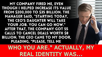The company dismissed me to give the CEO