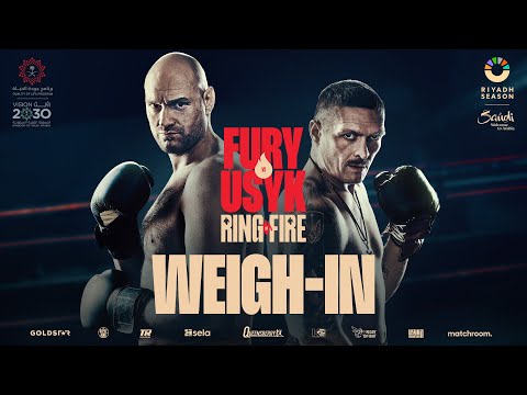 Tyson Fury vs Oleksandr Usyk Weigh-In LIVE | UNDISPUTED heavyweight championship ? #RiyadhSeason