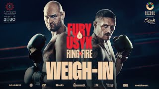 Tyson Fury vs Oleksandr Usyk Weigh-In LIVE | UNDISPUTED heavyweight championship 👑 #RiyadhSeason