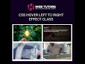 Css Hover Effect Left to Right in Urdu/Hindi Part 1