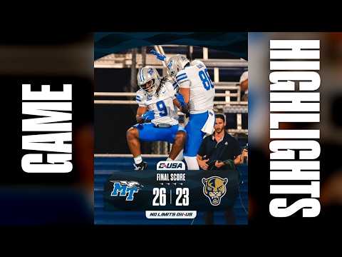 Four field goals, 12 points: Bourgeois boots Middle Tennessee past Florida Intl 26-23