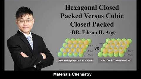 Hexagonal Closed Packed Versus Cubic Closed Packed - DR Edison H. Ang-EAVERSITY
