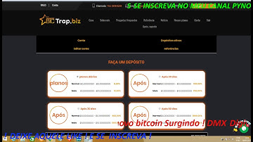 Nova Hyip pagando ai *% ao dia !  + saque na Attoscoin !