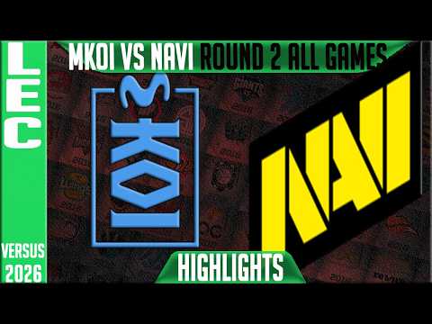 MKOI vs NAVI Highlights ALL GAMES | LEC Playoffs 2026 Round 2 | Movistar KOI vs Natus Vincere