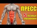 ПРЕСС. 5 БАЗОВЫХ УПРАЖНЕНИЙ + ОШИБКИ УБИВАЮЩИЕ ПРОГРЕСС!