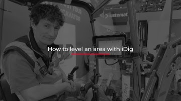 How to level an area with iDig