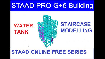 STAAD PRO G+5 Building Including STAIRCASE WATER TANK (2019) Part 2