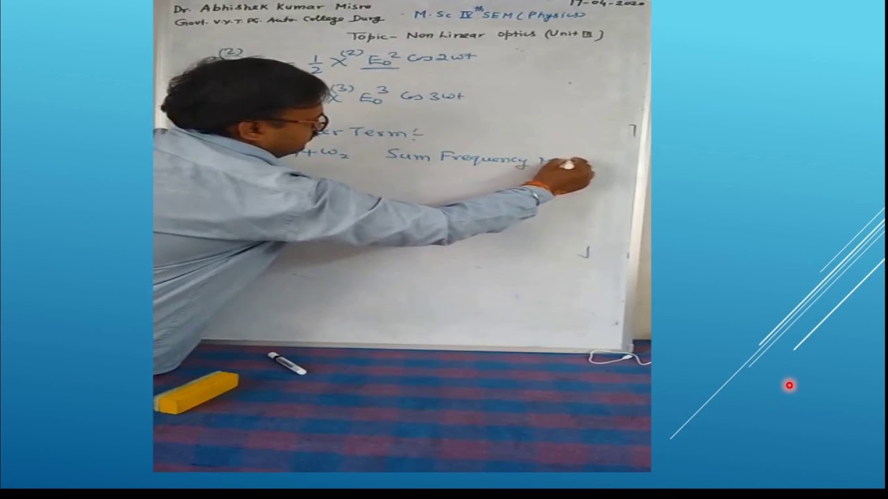 NON LINEAR OPTICS - YouTube