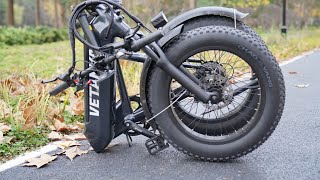 It's FAST.  Vetanya Pika Fat Tire Folding E Bike Review