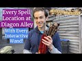 Every Spell Location at Diagon Alley - With Every Interactive Wand!