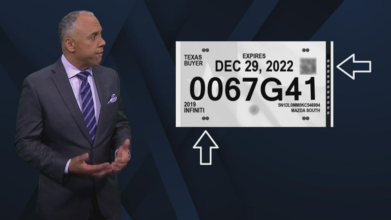 Texas Temporary Paper Tags Getting New Look To Stop Counterfeits YouTube