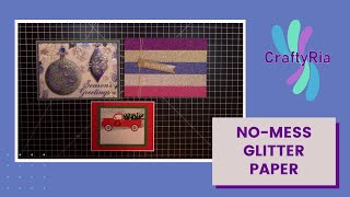 Making Cards with No-Mess Glitter Paper from Lbeads
