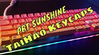 Key Pbt Double Shot Keycap Set Sunshine Tai Hao Mis Nuevos Keycaps Youtube