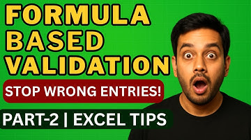 Excel Data Validation with Formula | Custom Rules & Advanced Excel Tips (Part 2 Tutorial)