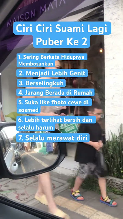 7 Ciri-ciri Suami Lagi Puber Ke 2, hati hati bunda #perselingkuhanbrigadirjdenganputricandrawati