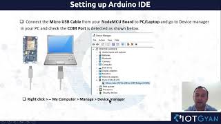 Iot Training By Tapan Shrimali Mod-2.2 Setup Arduino For Nodemcu