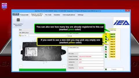 Zed FULL Eeprom & Mcu Applications Using PC Software BMW CAS3+ Key Programming