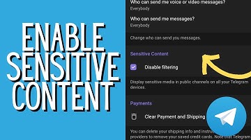 How To Enable Sensitive Content on Telegram - iOS and Android