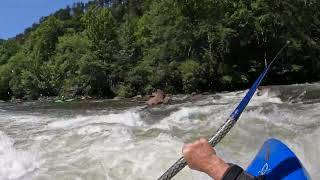 Ocoee - Challenge Move. Middle Ocoee - Double Suck. This is the Hair