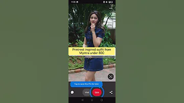 Printrest inspired outfit of Ananya Pandey from Myntra under 800