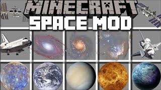 Minecraft SPACE MOD / TRAVEL IN TO THE UNIVERSE AND FIGHT ALIENS!! Minecraft