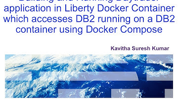 Build and Run daytrader application in Liberty container which accesses DB2 using Docker Compose