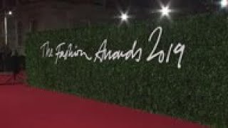 Rihanna, ASAP Rocky, Naomi Campbell, attend the Fashion Awards in London