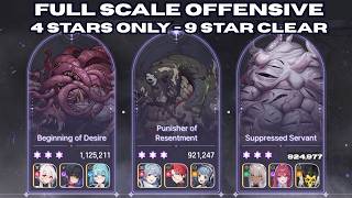 Tressa, Lucas, and Rei [4* only] - Full Scale Offensive 9 star clear S4 CZN | Chaos Zero Nightmare