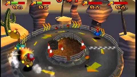 Crash Bash - Carrera de Autos - Desafio Cristal - 2 PLAYERS