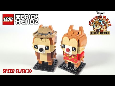 LEGO 40550 Disney Chip & Dale BrickHeadz / Speed Build Review