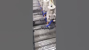 Double-head CNC engraving stone machine for carve marble and granite  a linear sculpture design