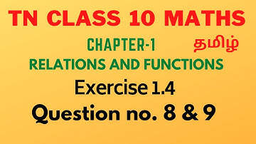 Exercise 1.4 Q.No. 8 and 9 | Chapter - 1 | TN 10th Maths | Samacheer Kalvi New syllabus
